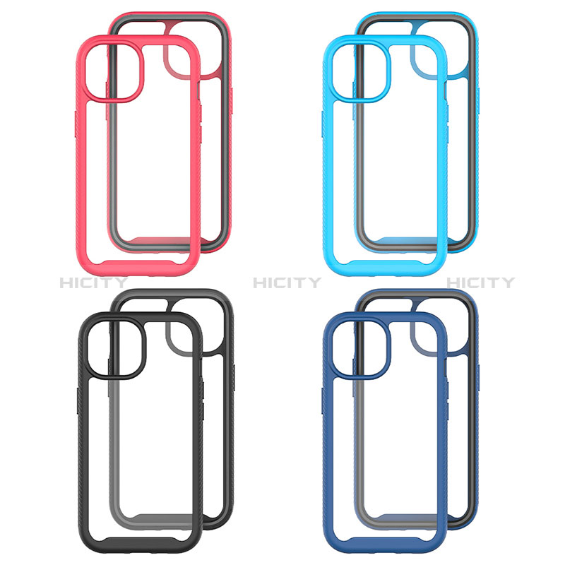 Custodia Silicone Trasparente Laterale 360 Gradi Cover ZJ3 per Apple iPhone 13