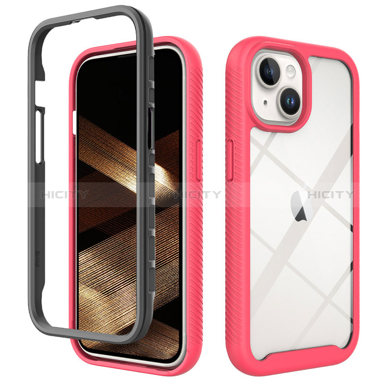 Custodia Silicone Trasparente Laterale 360 Gradi Cover ZJ3 per Apple iPhone 14