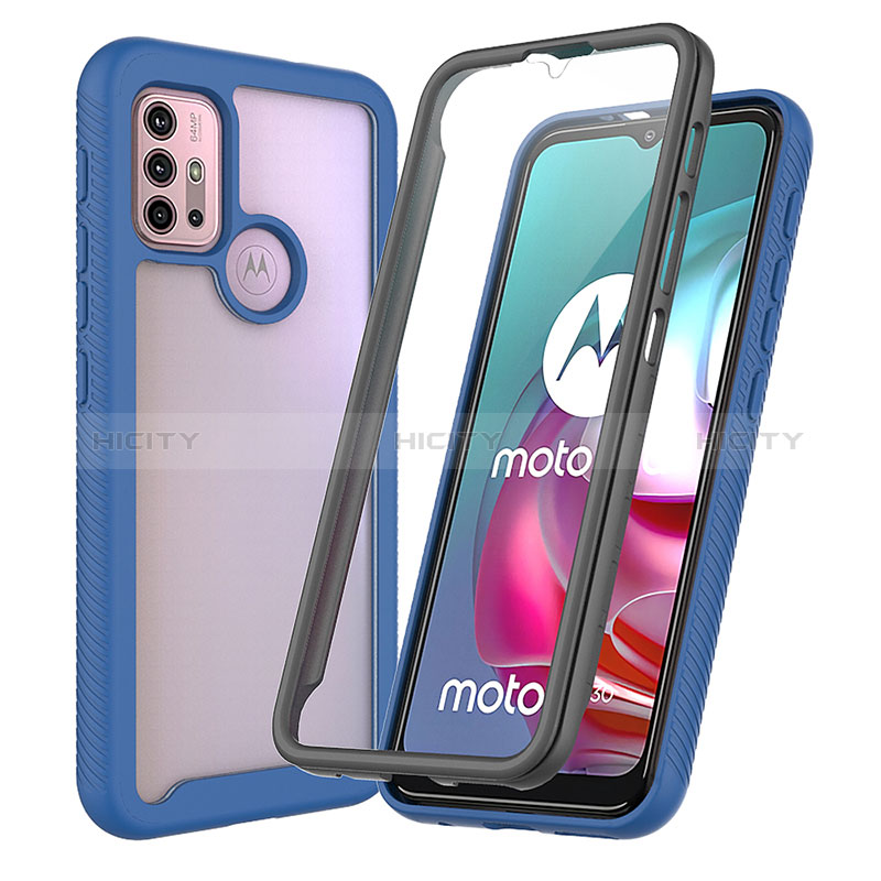 Custodia Silicone Trasparente Laterale 360 Gradi Cover ZJ3 per Motorola Moto G10