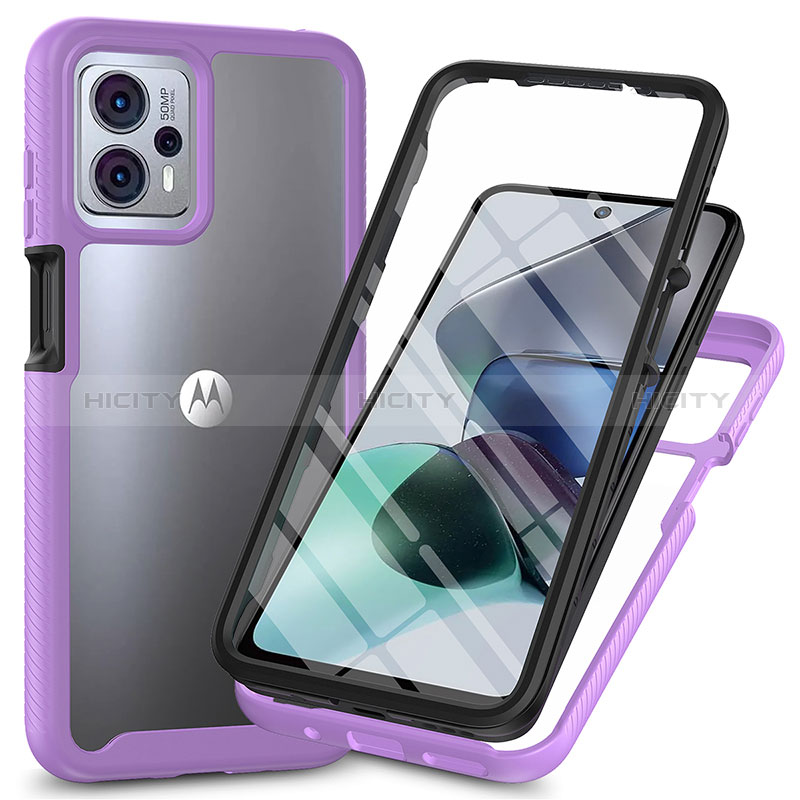 Custodia Silicone Trasparente Laterale 360 Gradi Cover ZJ3 per Motorola Moto G13