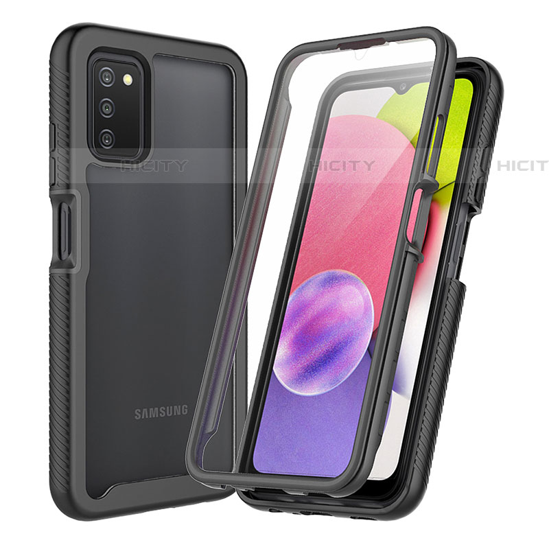 Custodia Silicone Trasparente Laterale 360 Gradi Cover ZJ3 per Samsung Galaxy A03s