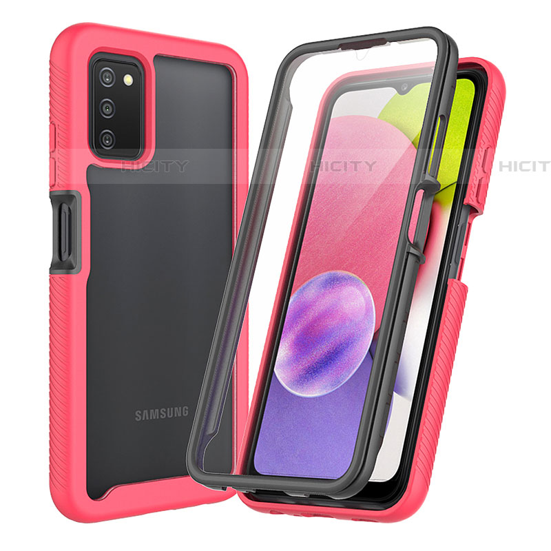 Custodia Silicone Trasparente Laterale 360 Gradi Cover ZJ3 per Samsung Galaxy A03s