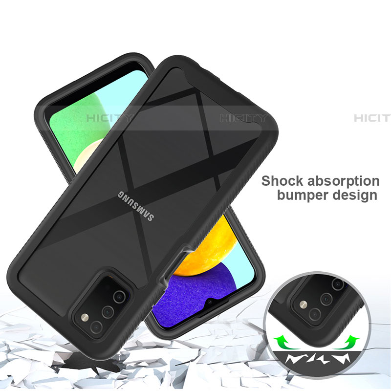 Custodia Silicone Trasparente Laterale 360 Gradi Cover ZJ3 per Samsung Galaxy A03s