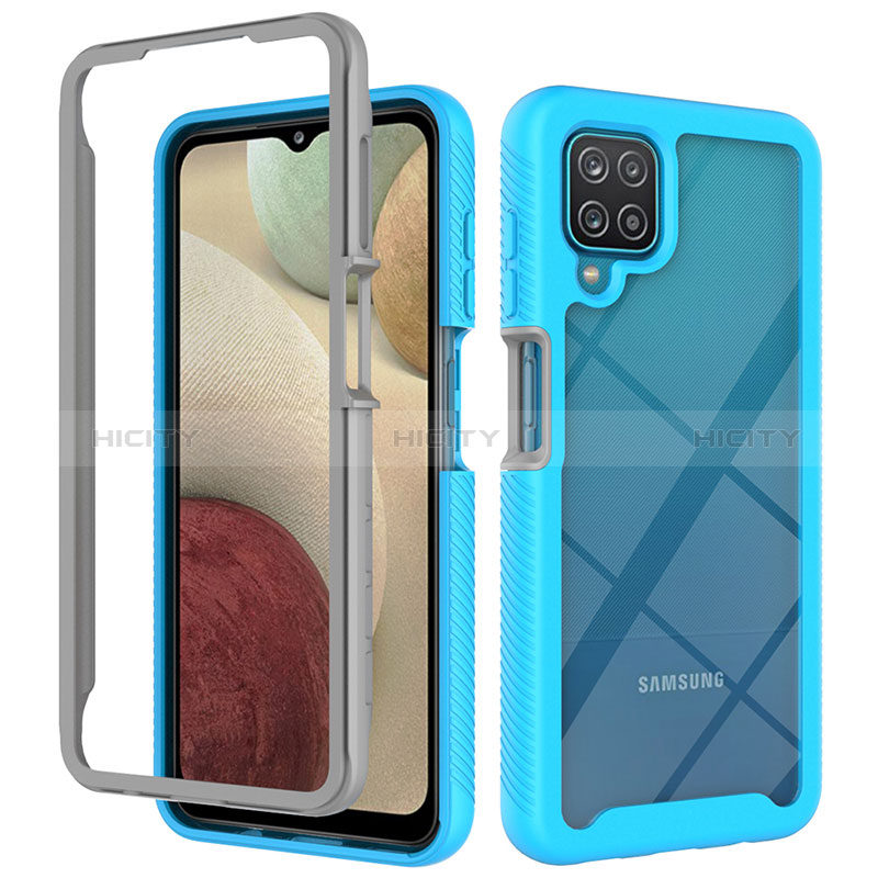 Custodia Silicone Trasparente Laterale 360 Gradi Cover ZJ3 per Samsung Galaxy A12