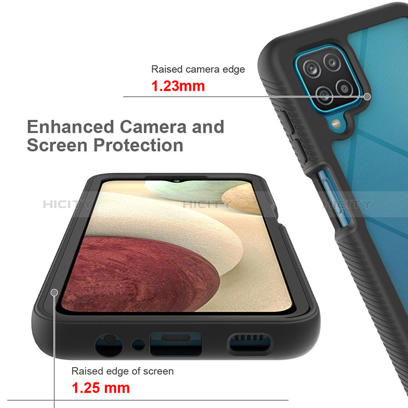 Custodia Silicone Trasparente Laterale 360 Gradi Cover ZJ3 per Samsung Galaxy A12 5G