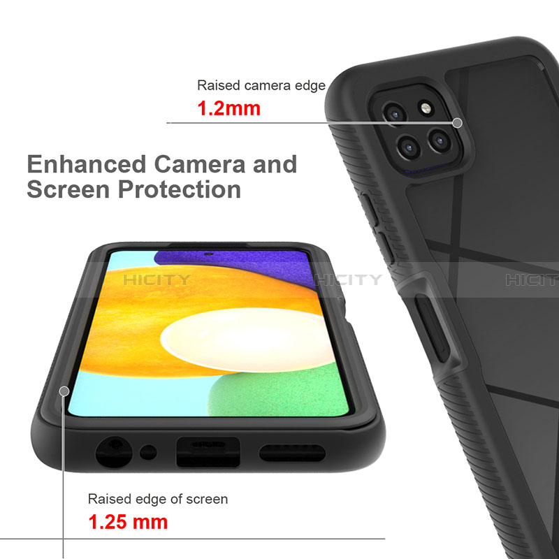 Custodia Silicone Trasparente Laterale 360 Gradi Cover ZJ3 per Samsung Galaxy A22 5G