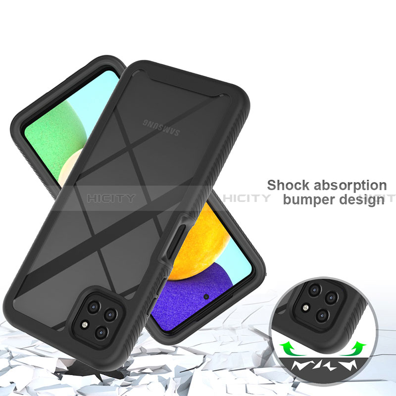 Custodia Silicone Trasparente Laterale 360 Gradi Cover ZJ3 per Samsung Galaxy A22 5G