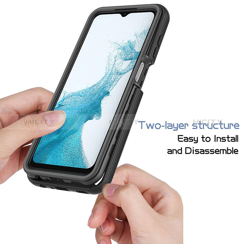 Custodia Silicone Trasparente Laterale 360 Gradi Cover ZJ3 per Samsung Galaxy A23 5G