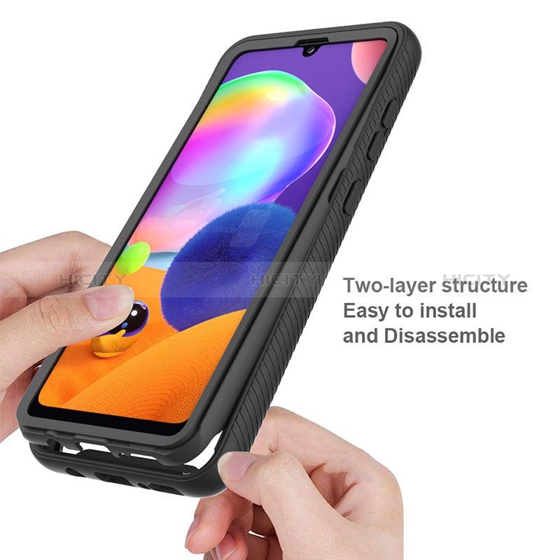 Custodia Silicone Trasparente Laterale 360 Gradi Cover ZJ3 per Samsung Galaxy A31