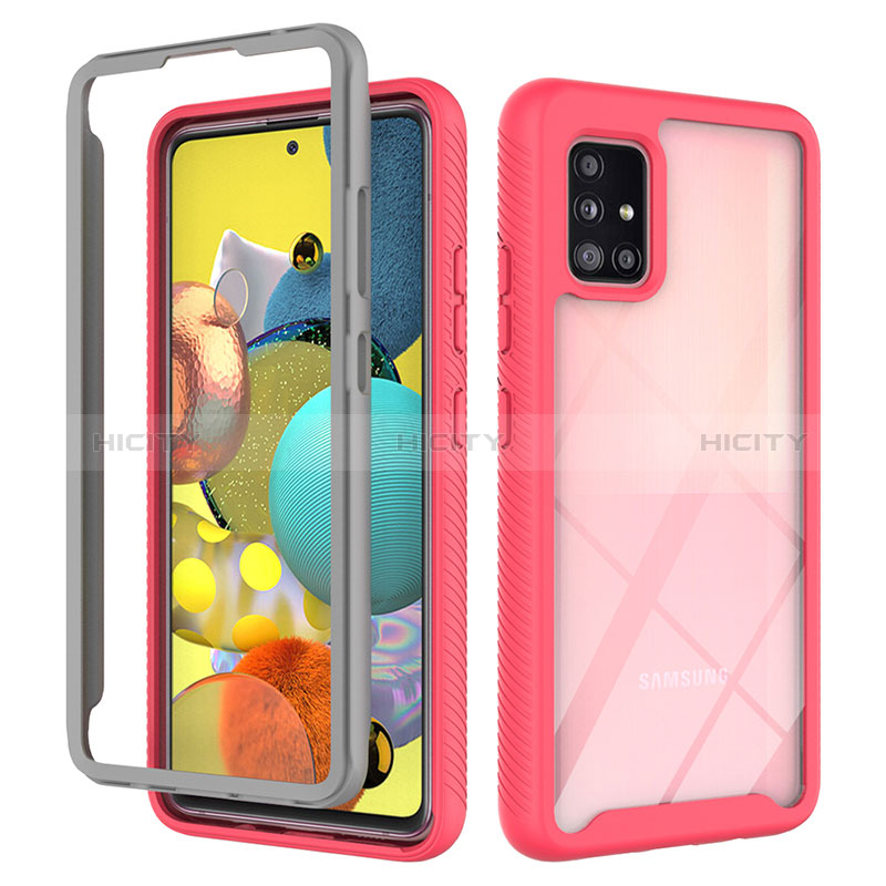 Custodia Silicone Trasparente Laterale 360 Gradi Cover ZJ3 per Samsung Galaxy A51 4G