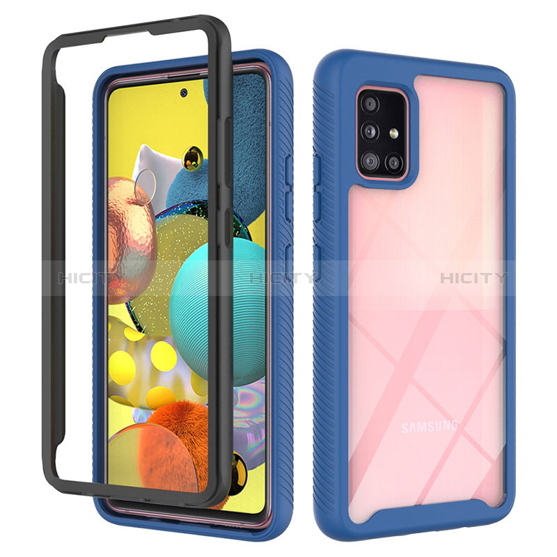 Custodia Silicone Trasparente Laterale 360 Gradi Cover ZJ3 per Samsung Galaxy A51 4G