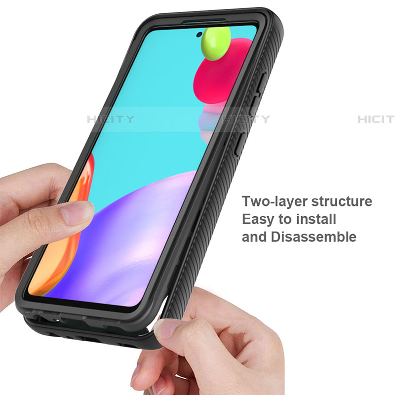 Custodia Silicone Trasparente Laterale 360 Gradi Cover ZJ3 per Samsung Galaxy A52 4G