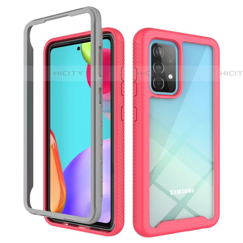 Custodia Silicone Trasparente Laterale 360 Gradi Cover ZJ3 per Samsung Galaxy A52 5G