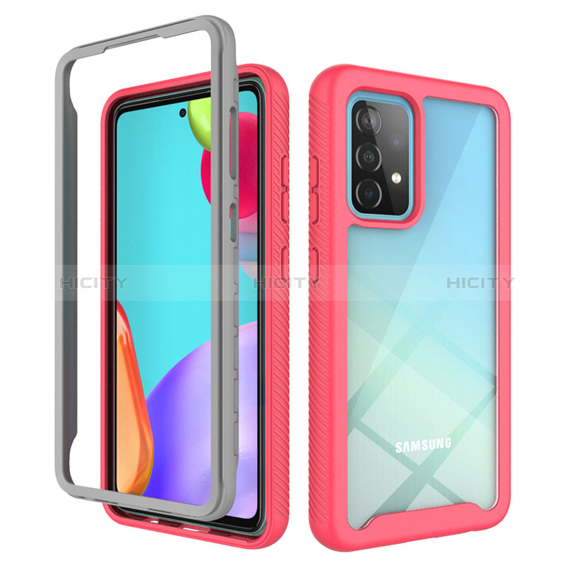 Custodia Silicone Trasparente Laterale 360 Gradi Cover ZJ3 per Samsung Galaxy A52s 5G