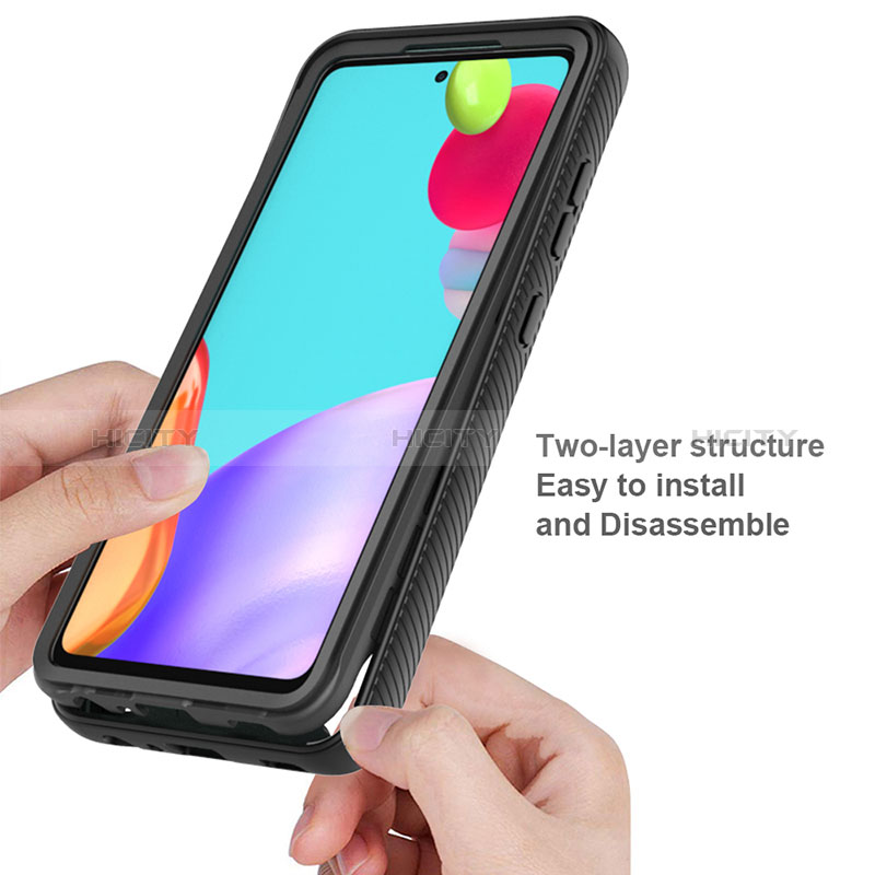 Custodia Silicone Trasparente Laterale 360 Gradi Cover ZJ3 per Samsung Galaxy A52s 5G