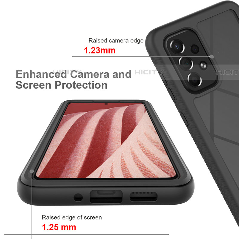 Custodia Silicone Trasparente Laterale 360 Gradi Cover ZJ3 per Samsung Galaxy A73 5G