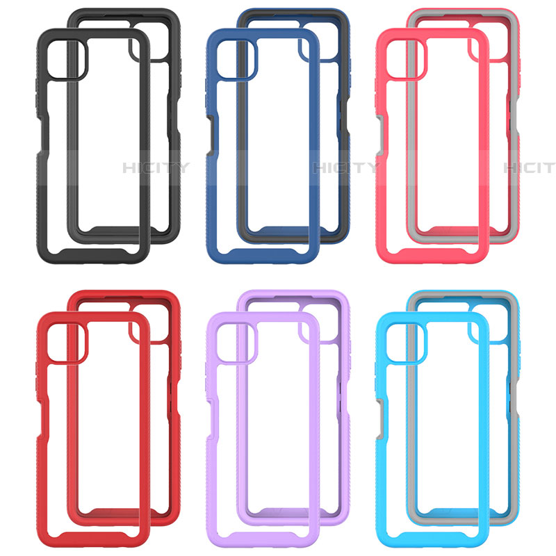 Custodia Silicone Trasparente Laterale 360 Gradi Cover ZJ3 per Samsung Galaxy F42 5G