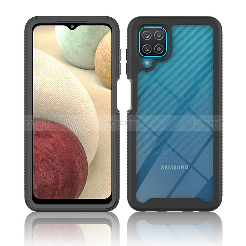 Custodia Silicone Trasparente Laterale 360 Gradi Cover ZJ3 per Samsung Galaxy M12