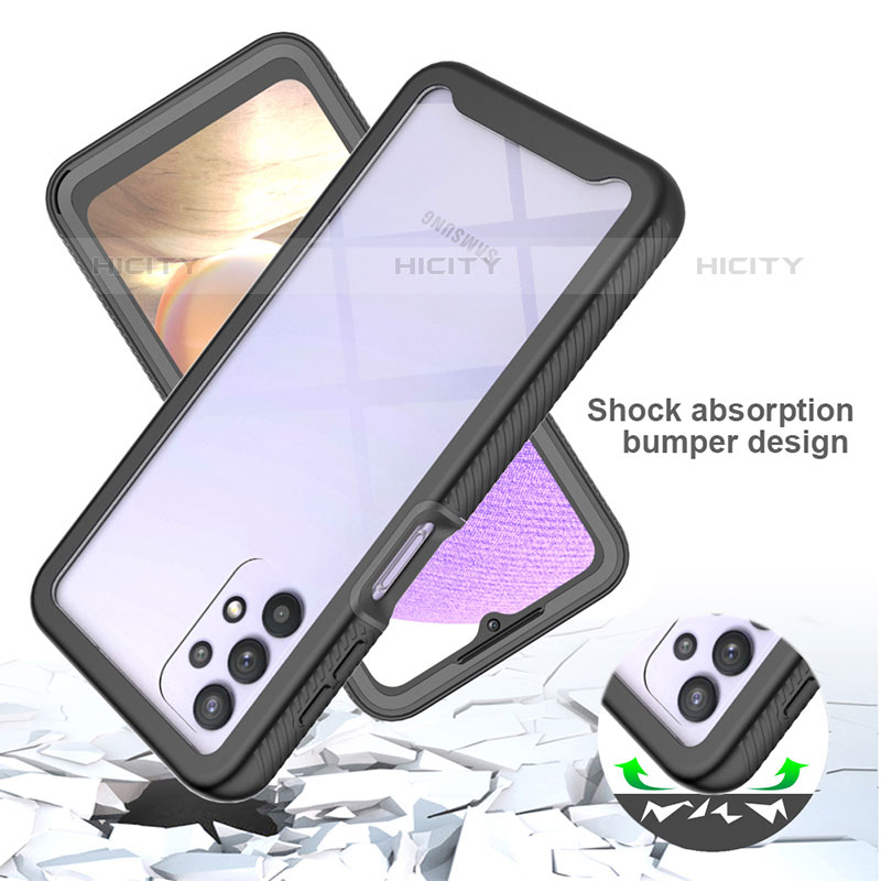 Custodia Silicone Trasparente Laterale 360 Gradi Cover ZJ3 per Samsung Galaxy M32 5G