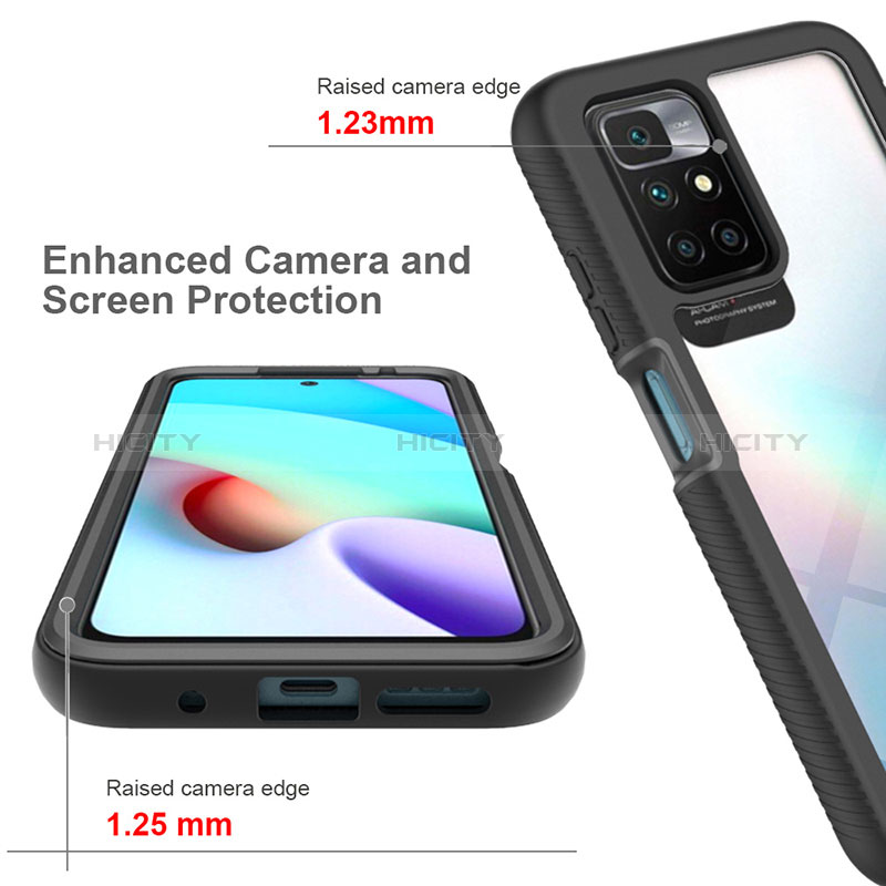 Custodia Silicone Trasparente Laterale 360 Gradi Cover ZJ3 per Xiaomi Redmi 10 (2022)