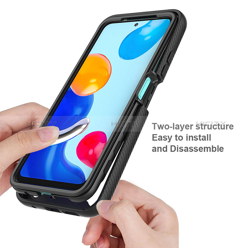 Custodia Silicone Trasparente Laterale 360 Gradi Cover ZJ3 per Xiaomi Redmi Note 11 4G (2022)