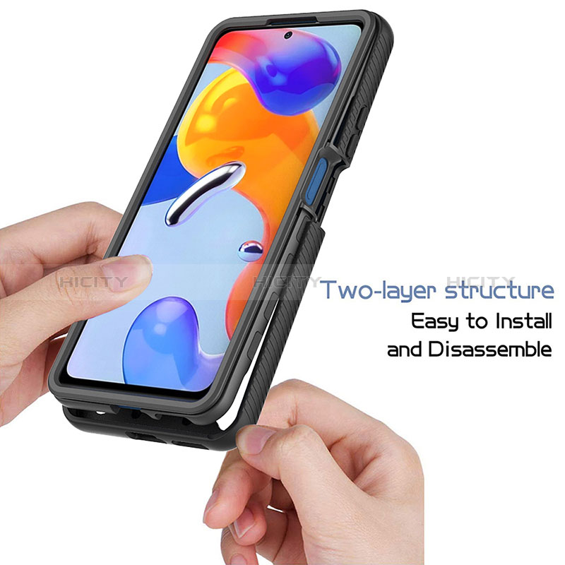 Custodia Silicone Trasparente Laterale 360 Gradi Cover ZJ3 per Xiaomi Redmi Note 11 Pro 4G