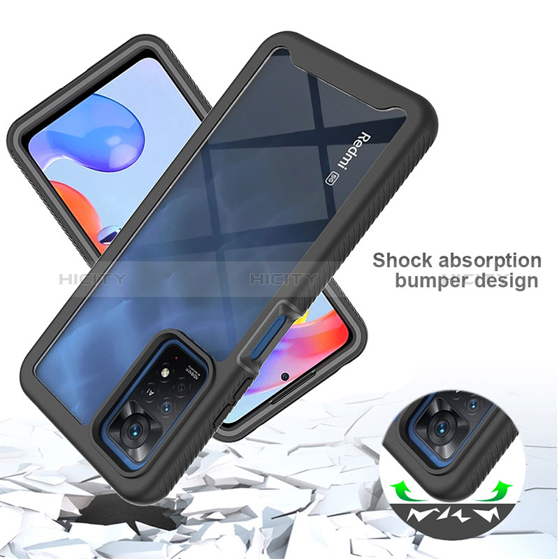 Custodia Silicone Trasparente Laterale 360 Gradi Cover ZJ3 per Xiaomi Redmi Note 12 Pro 4G