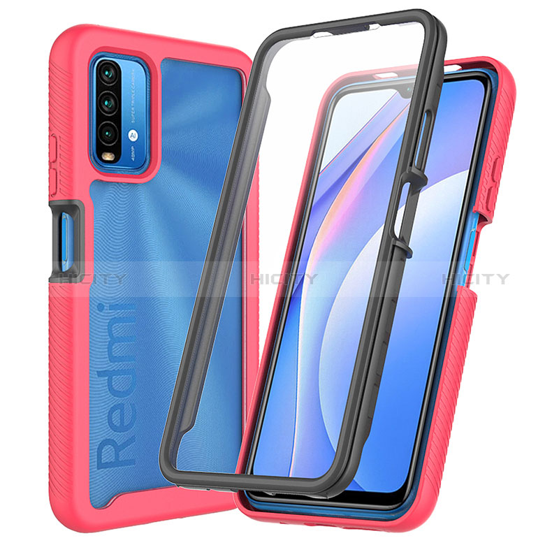 Custodia Silicone Trasparente Laterale 360 Gradi Cover ZJ3 per Xiaomi Redmi Note 9 4G