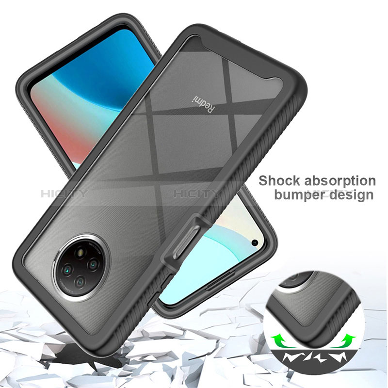 Custodia Silicone Trasparente Laterale 360 Gradi Cover ZJ3 per Xiaomi Redmi Note 9 5G