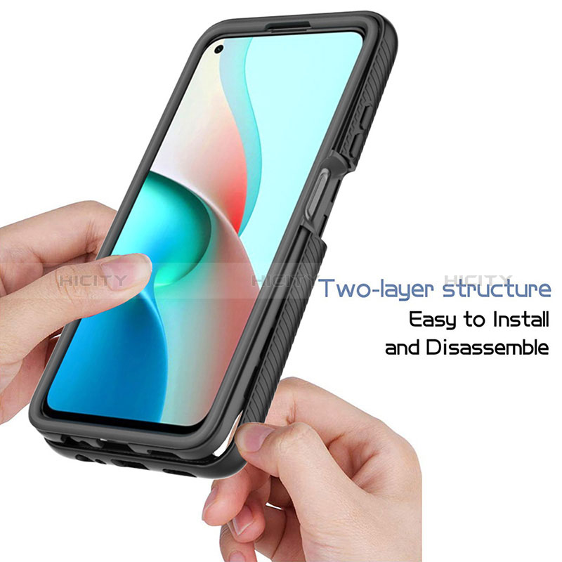 Custodia Silicone Trasparente Laterale 360 Gradi Cover ZJ3 per Xiaomi Redmi Note 9 5G