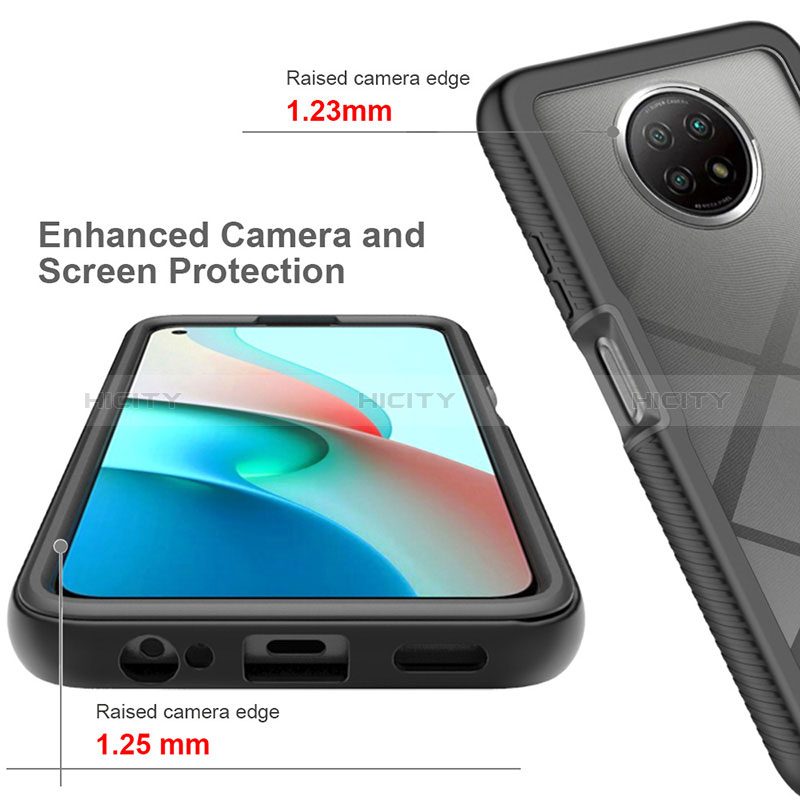 Custodia Silicone Trasparente Laterale 360 Gradi Cover ZJ3 per Xiaomi Redmi Note 9T 5G