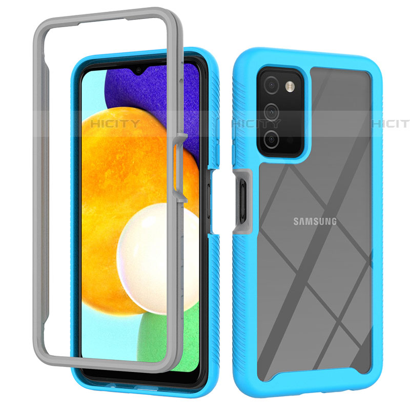 Custodia Silicone Trasparente Laterale 360 Gradi Cover ZJ4 per Samsung Galaxy A03s