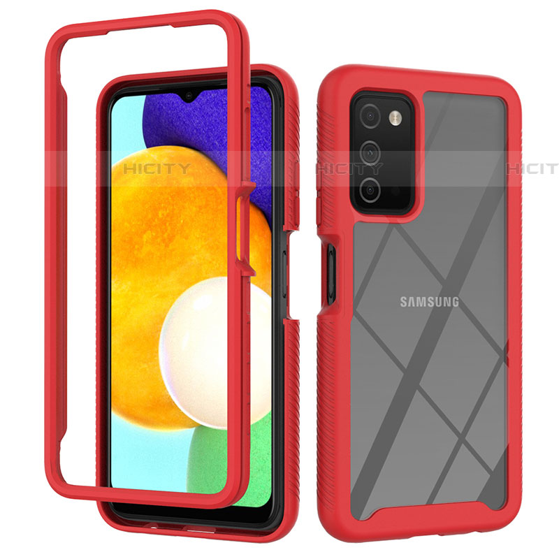 Custodia Silicone Trasparente Laterale 360 Gradi Cover ZJ4 per Samsung Galaxy A03s