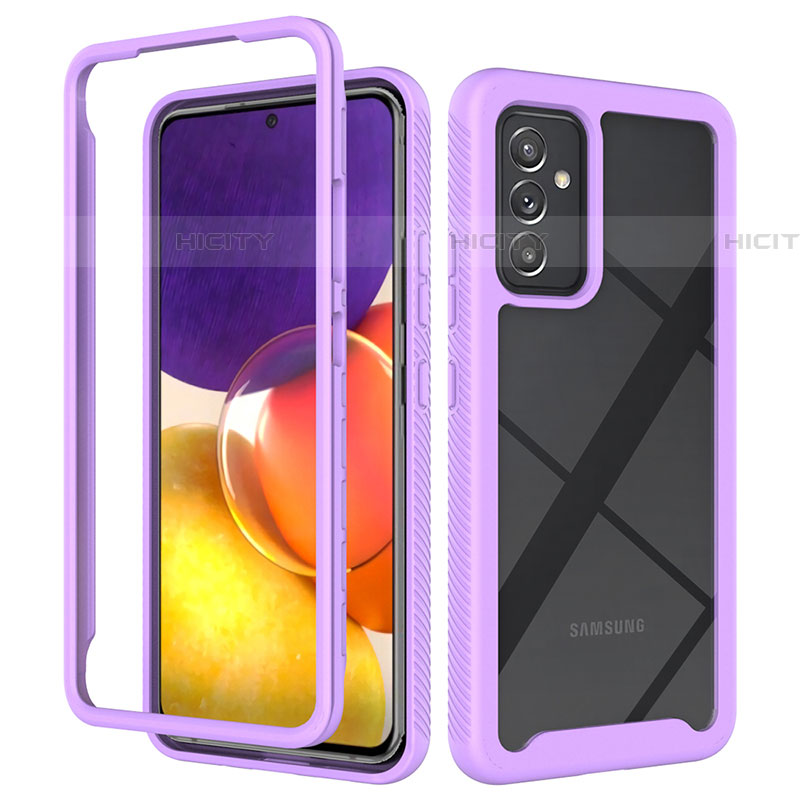 Custodia Silicone Trasparente Laterale 360 Gradi Cover ZJ4 per Samsung Galaxy A05s Lavanda