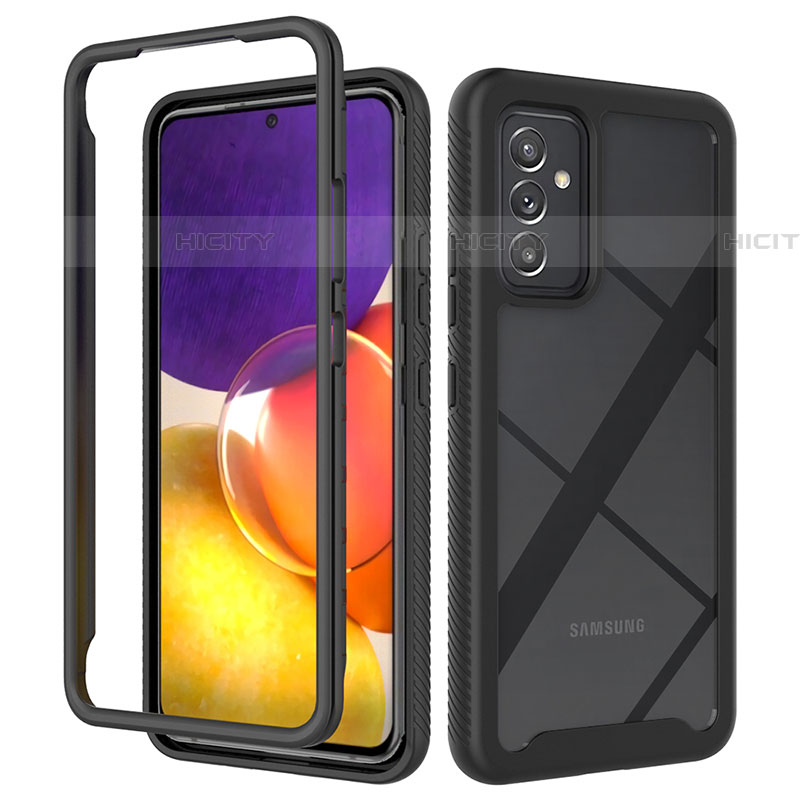 Custodia Silicone Trasparente Laterale 360 Gradi Cover ZJ4 per Samsung Galaxy A05s Nero