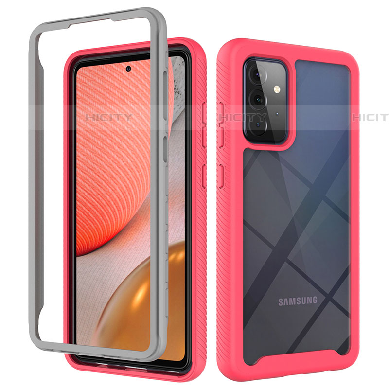 Custodia Silicone Trasparente Laterale 360 Gradi Cover ZJ4 per Samsung Galaxy A72 4G