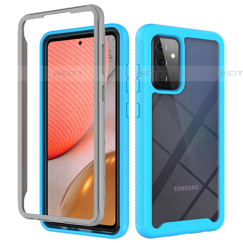 Custodia Silicone Trasparente Laterale 360 Gradi Cover ZJ4 per Samsung Galaxy A72 4G