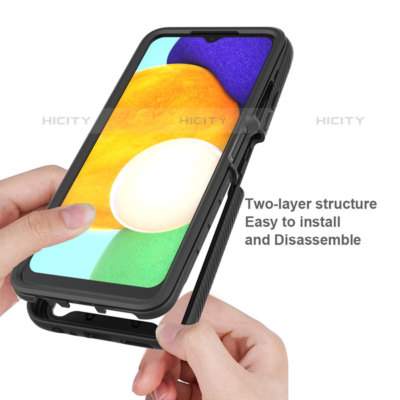 Custodia Silicone Trasparente Laterale 360 Gradi Cover ZJ4 per Samsung Galaxy M02s