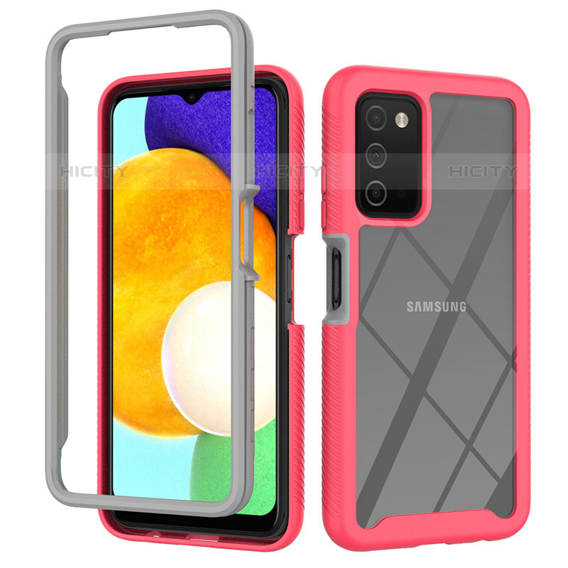 Custodia Silicone Trasparente Laterale 360 Gradi Cover ZJ4 per Samsung Galaxy M02s