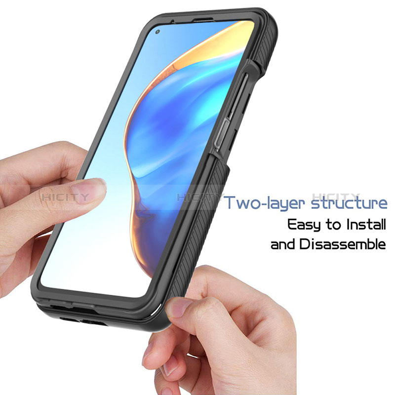 Custodia Silicone Trasparente Laterale 360 Gradi Cover ZJ4 per Xiaomi Mi 10T Pro 5G