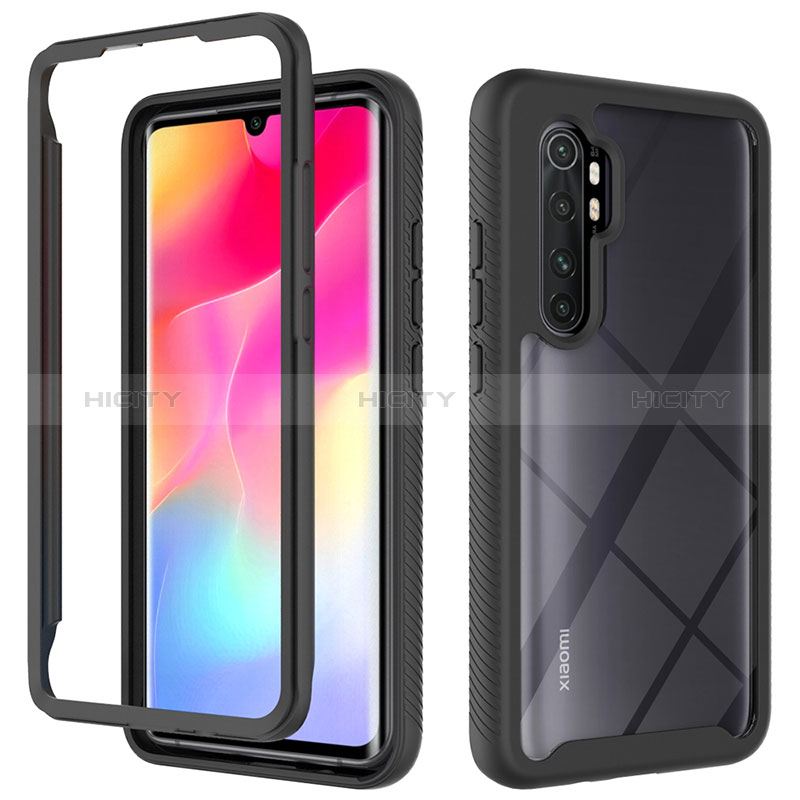 Custodia Silicone Trasparente Laterale 360 Gradi Cover ZJ4 per Xiaomi Mi Note 10 Lite