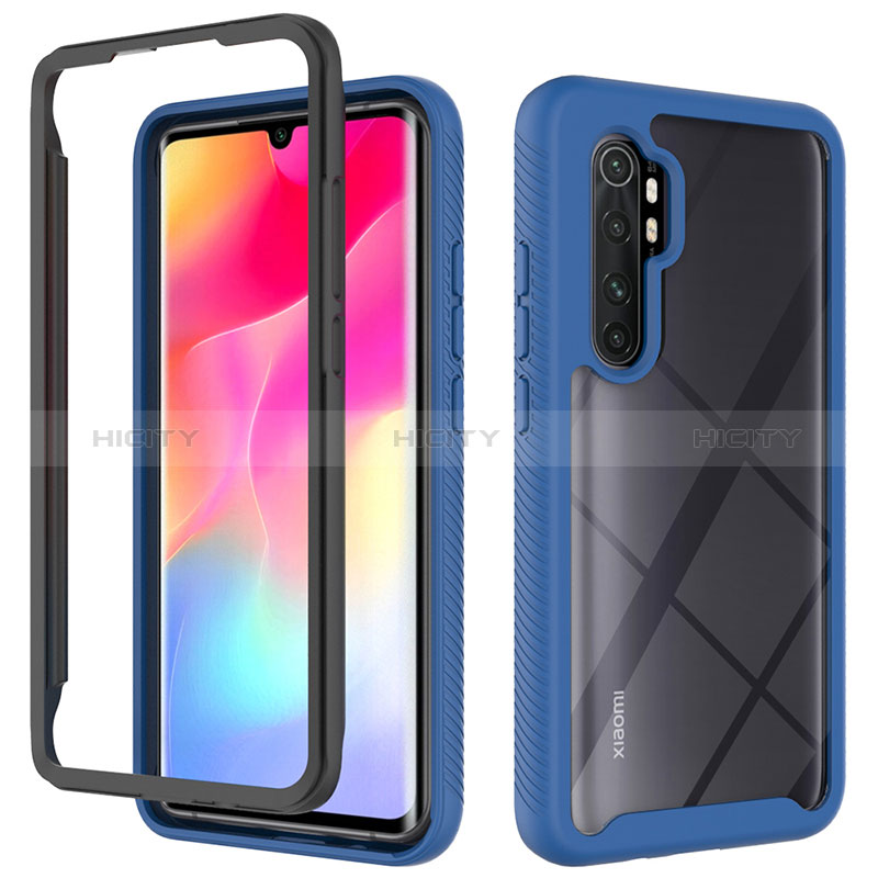 Custodia Silicone Trasparente Laterale 360 Gradi Cover ZJ4 per Xiaomi Mi Note 10 Lite