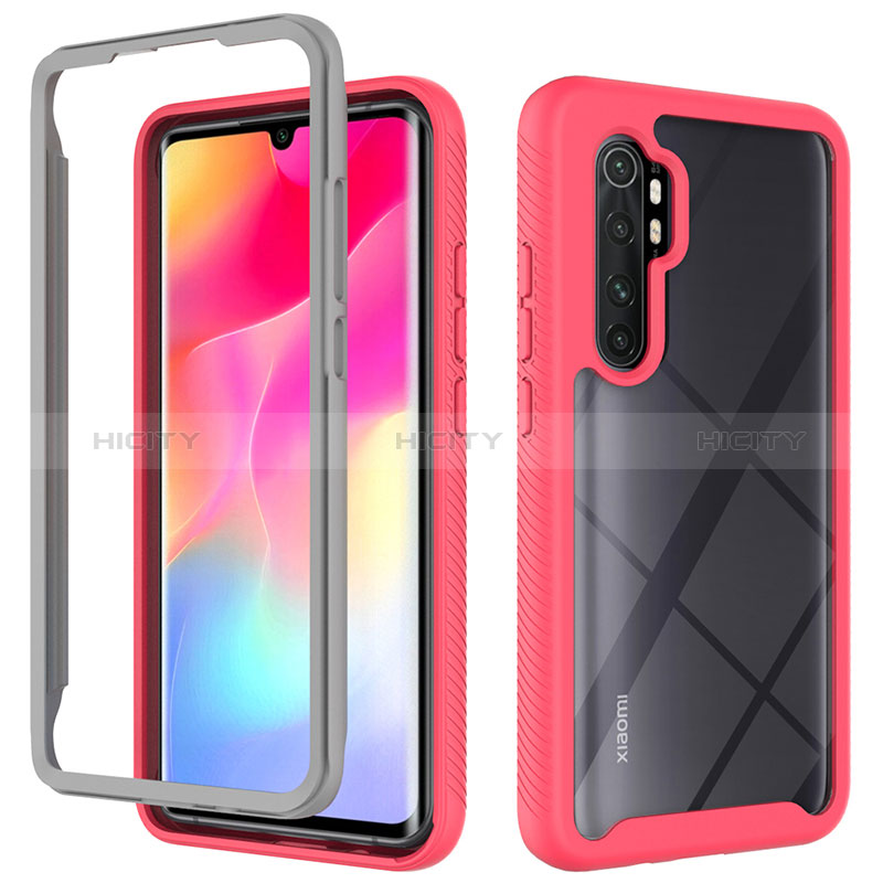 Custodia Silicone Trasparente Laterale 360 Gradi Cover ZJ4 per Xiaomi Mi Note 10 Lite