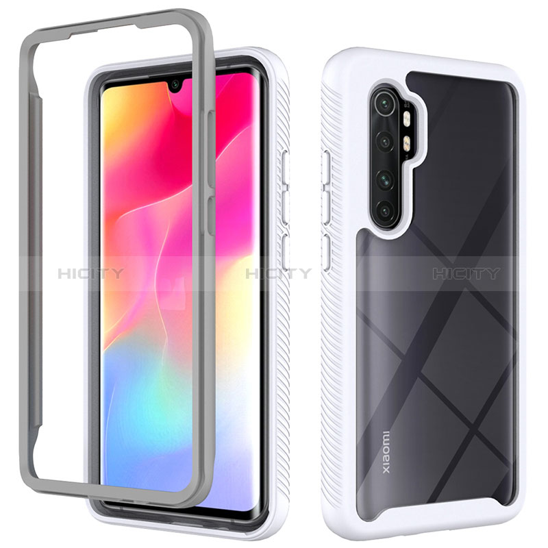 Custodia Silicone Trasparente Laterale 360 Gradi Cover ZJ4 per Xiaomi Mi Note 10 Lite