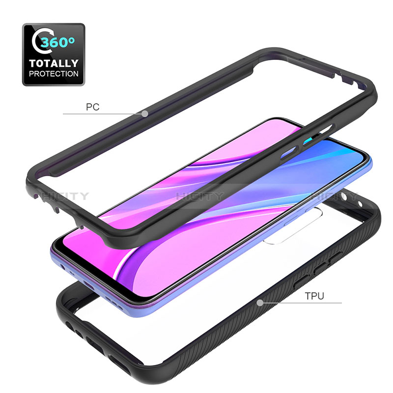 Custodia Silicone Trasparente Laterale 360 Gradi Cover ZJ4 per Xiaomi Poco M2