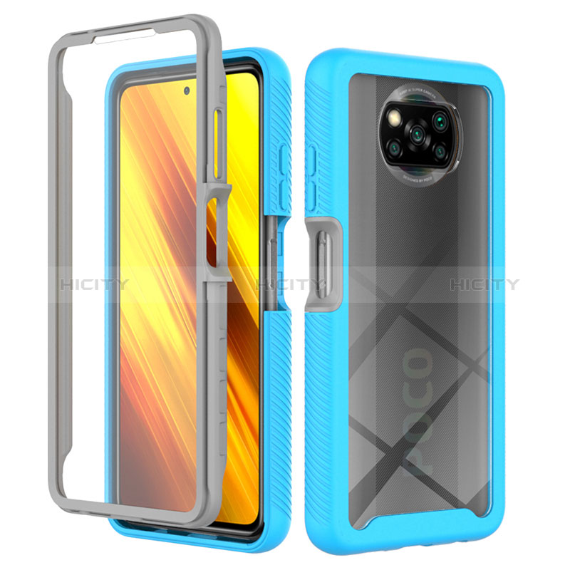 Custodia Silicone Trasparente Laterale 360 Gradi Cover ZJ4 per Xiaomi Poco X3 Pro