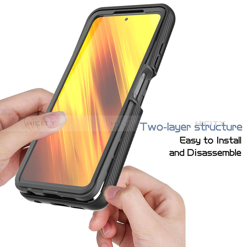 Custodia Silicone Trasparente Laterale 360 Gradi Cover ZJ4 per Xiaomi Poco X3 Pro