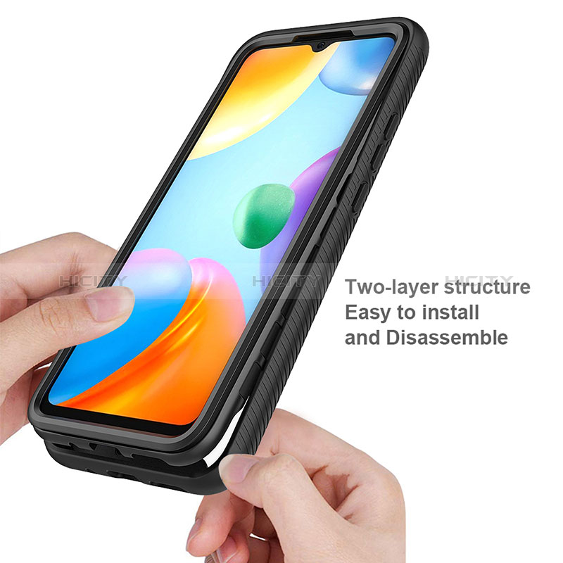 Custodia Silicone Trasparente Laterale 360 Gradi Cover ZJ4 per Xiaomi Redmi 10C 4G