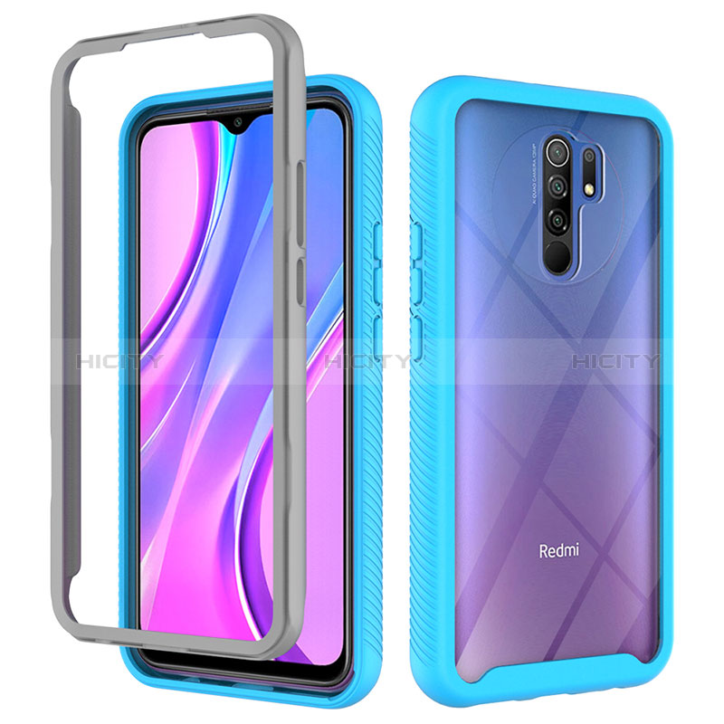 Custodia Silicone Trasparente Laterale 360 Gradi Cover ZJ4 per Xiaomi Redmi 9