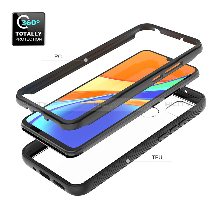 Custodia Silicone Trasparente Laterale 360 Gradi Cover ZJ4 per Xiaomi Redmi 9 Activ